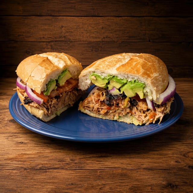 Carnitas / Fried Pork Tortas.