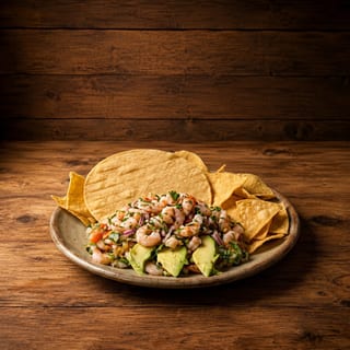 Shrimp Ceviche Tostada