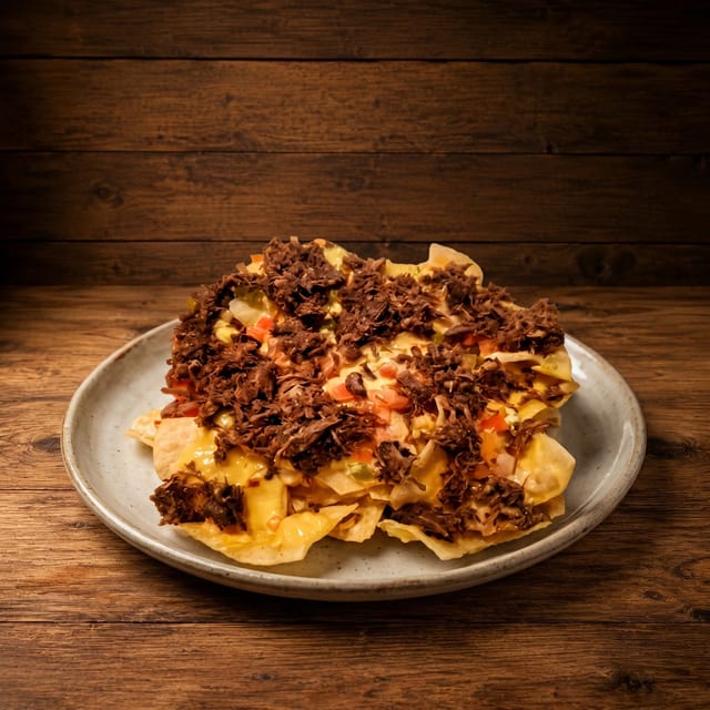 Barbacoa / Beef Cheek Nachos.