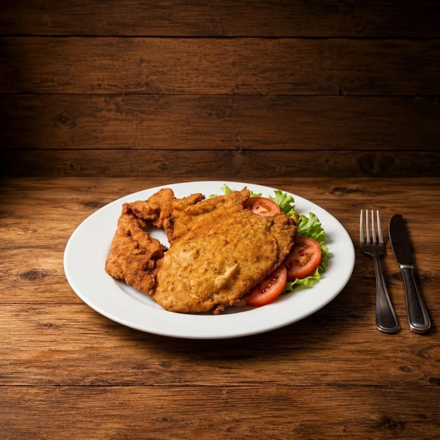 Milanesa Pollo o Bistec Plate.